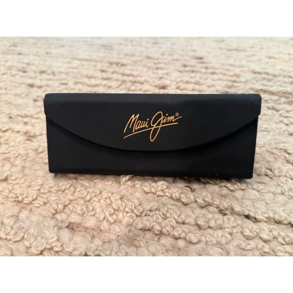 Maui Jim Sunglasses Eyeglasses Black Hard Case Gold Logo Case Only